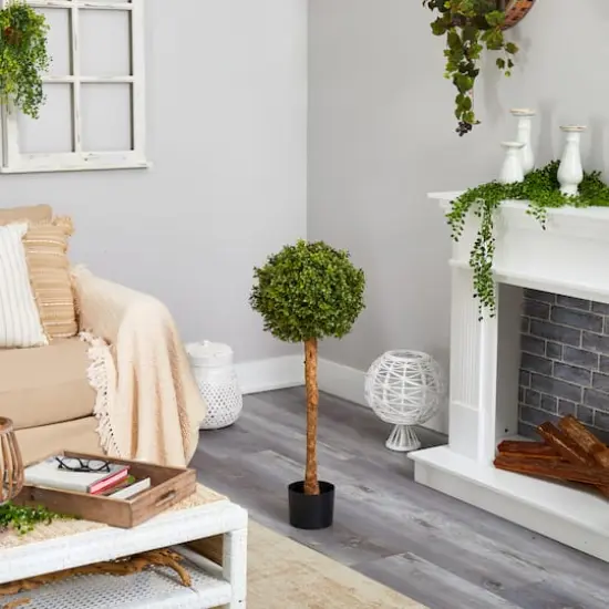 3ft. Potted Boxwood Ball Topiary Tree {5}