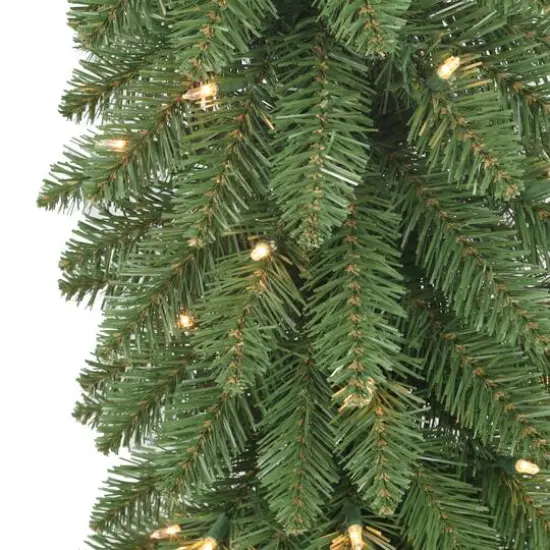 4ft. Pre-Lit Artificial Alpine Pencil Christmas Tree, Clear Lights {5}