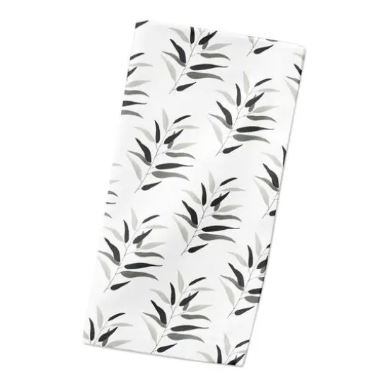 Dark Leaf Pattern 10" x 10" Cotton Twill Napkin {3}