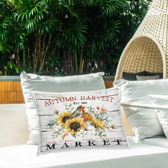 Stupell Industries Autumn Harvest Market Outdoor Printed Pillow {3}