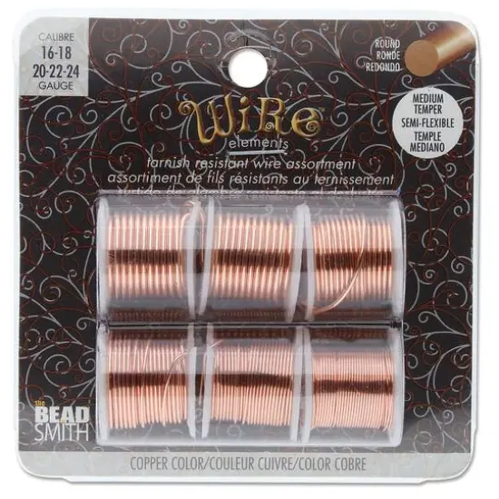The Beadsmith® Wire™ Elements Lacquered Tarnish-Resistant Wire Set Silver {2}