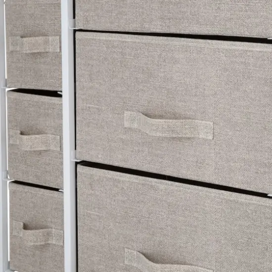 Simplify 7 Drawer Storage Dresser Beige {6}