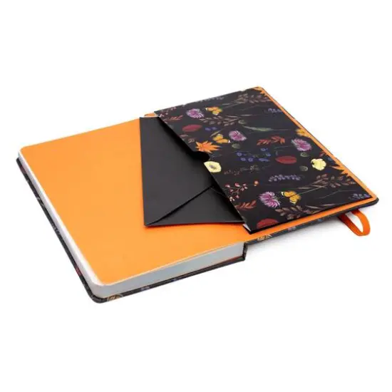 Pukka Pads Bloom Softcover Notebooks with Pocket, 3ct. Black {6}