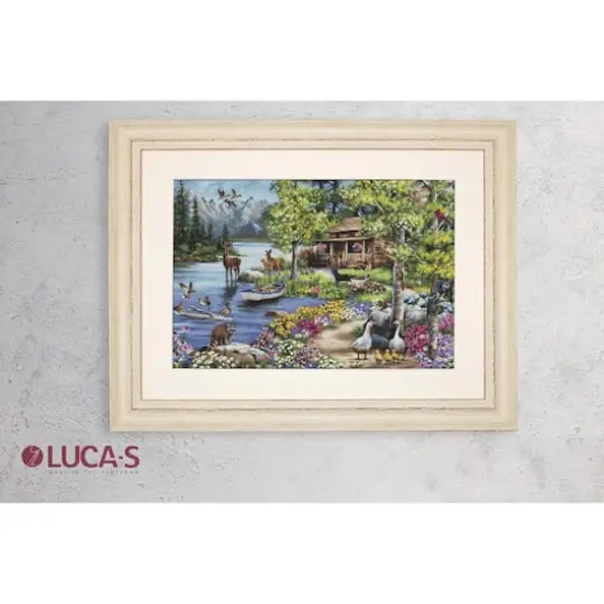 Luca-S Cabin By The Lake Counted Cross-Stitch Kit {7}