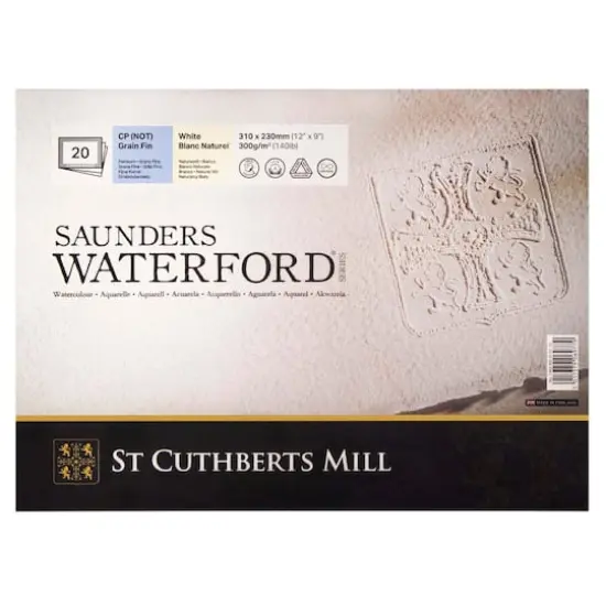 Saunders Waterford&reg; 9" x 12" CP Surface Watercolor Paper Block {1}