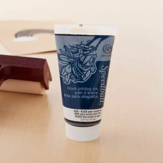 Speedball&reg; Water-Soluble Block Printing Ink Black {3}