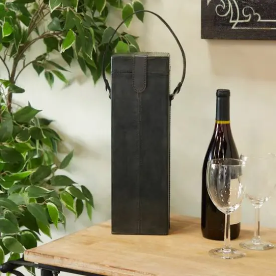 Blue Modern Wine Holder, 5" x 5" x 19" {9}