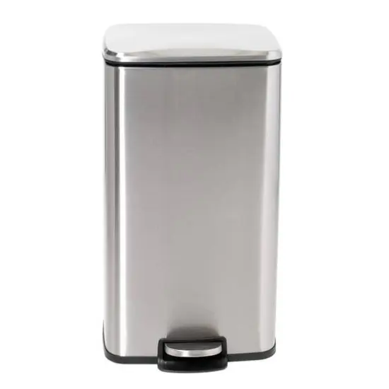 Honey Can Do Stainless Steel Step Trash Cans with Lid Set {10}