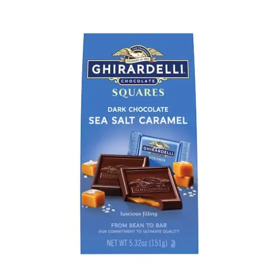 Ghirardelli&reg; Sea Salt Caramel Filled Dark Chocolate Squares, 5.32oz. {1}
