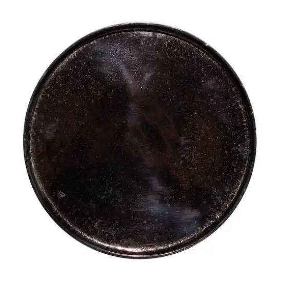 22" Black Aluminum Contemporary Accent Table {3}