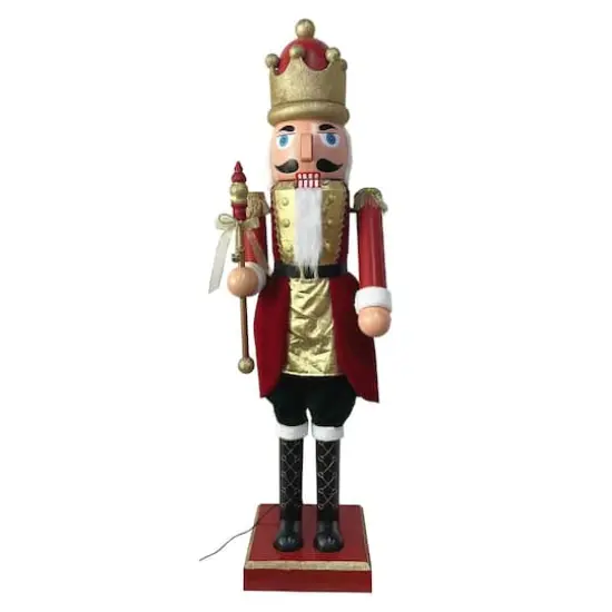 Santa's Workshop 63" Animated King Nutcracker {1}