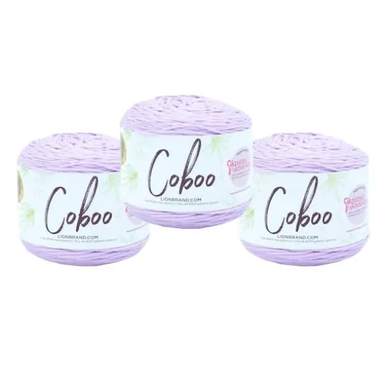 3 Pack Lion Brand&reg; Coboo&reg; Yarn Lilac {1}