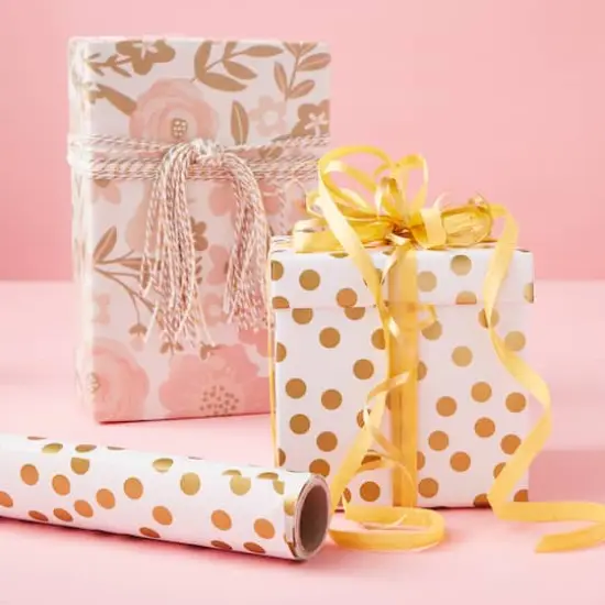 Gold Dots Wrapping Paper By Celebrate It&trade; {3}