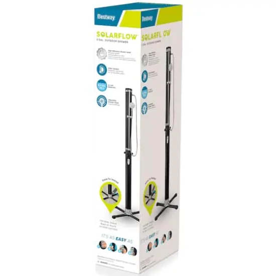 Bestway SolarFlow 5gal. Outdoor Oversized Shower Head & Stand {5}