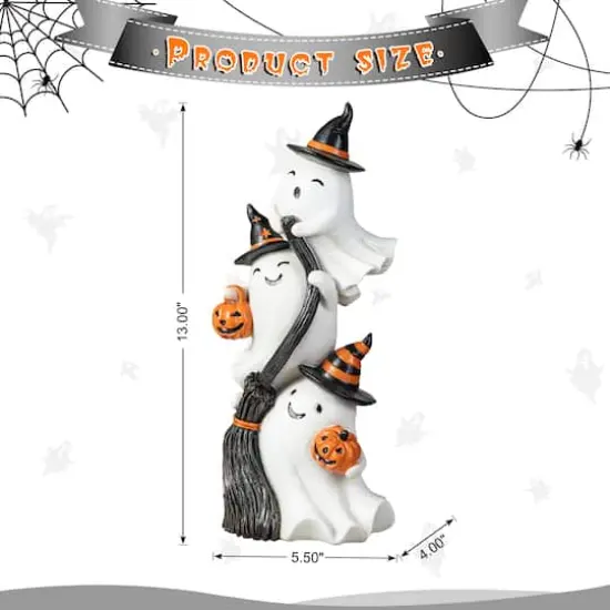 Glitzhome&reg; 13" Halloween Stacked Ghost Table D&eacute;cor {9}