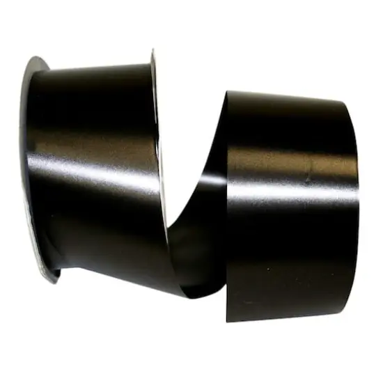 JAM Paper 2.5" x 100yd. Plastic Florentine Ribbon Black {1}