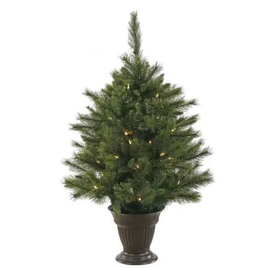 3.5ft. Pre-Lit Cashmere Pine Artificial Christmas Tree, Clear LED Lights {1}