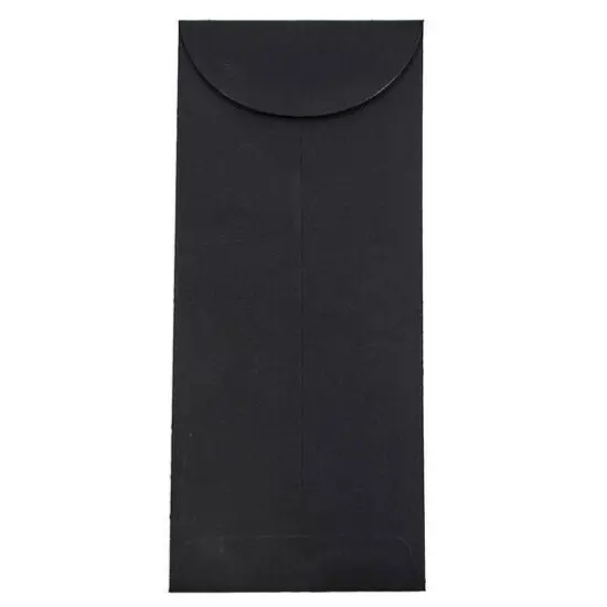 JAM Paper 4.75" x 11" Black Linen Policy Business Envelopes, 25ct. {1}