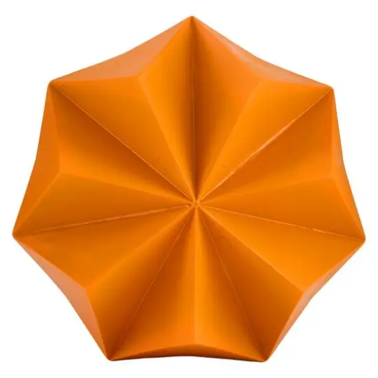 6" Orange Origami Pumpkin Tabletop Figurine {7}