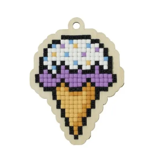 Wizardi Diamond Painting Kit Ice Cream Cone {1}