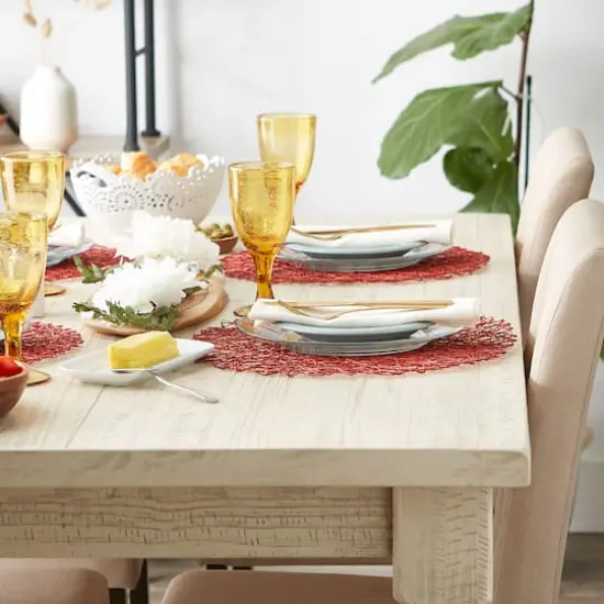 DII&reg; Woven Paper Round Placemats, 6ct. Spice {5}