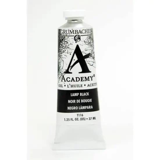 Grumbacher&reg; Academy&reg; Oil Color, 37mL Lamp Black {1}