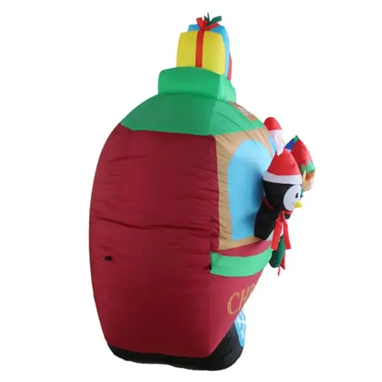 8ft. Inflatable Christmas Caboose {4}