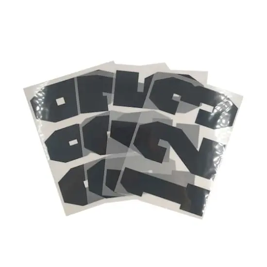 8" Iron-On Numbers by Make Market&reg; Black {1}