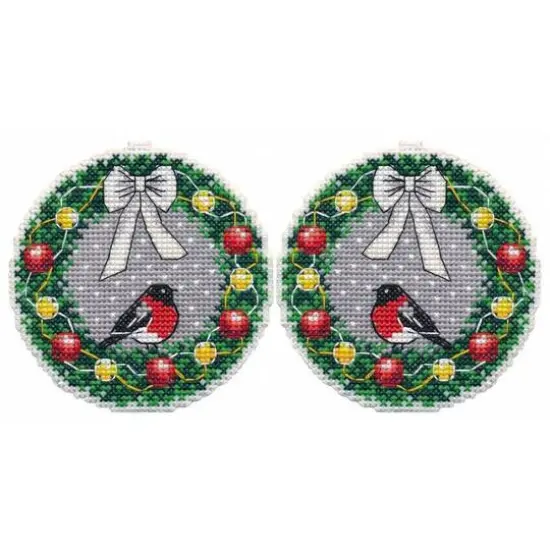 Oven Christmas Tree Toy The Wreath Cross Stitch Kit {1}