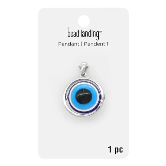 Blue Evil Eye Spinner Pendant by Bead Landing&trade; {4}