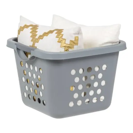 IRIS 30L Gray/Dark Gray Compact Laundry Basket Hamper, 3 Pack {11}