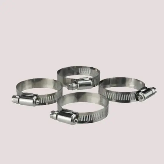 2.75" Stainless Steel Adjustable Swimming Pool Hose Clamps, 4ct. {3}