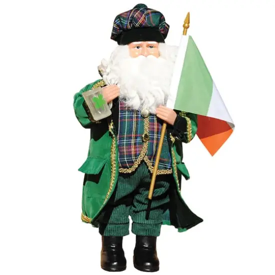 Santa's Workshop 15.5" Irish Santa Figure {1}