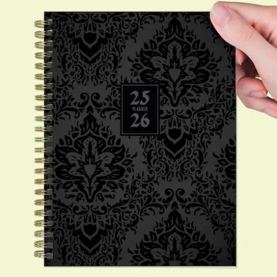 TF Publishing 2025-2026 Black Velvet Medium Weekly/Monthly Planner {9}