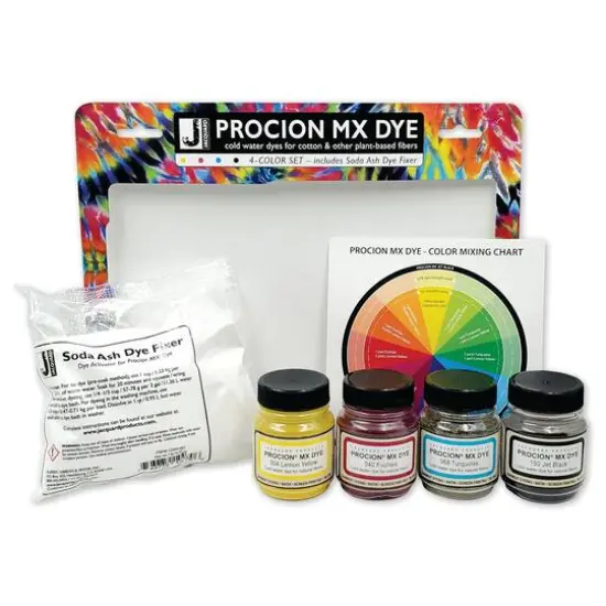 Jacquard Procion&reg; 4-Color Mx Dye Set with Soda Ash {1}