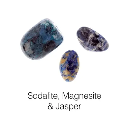 John Bead Earth's Jewels Natural Stone Bead Assortment, 100g Blue Sodalite {4}