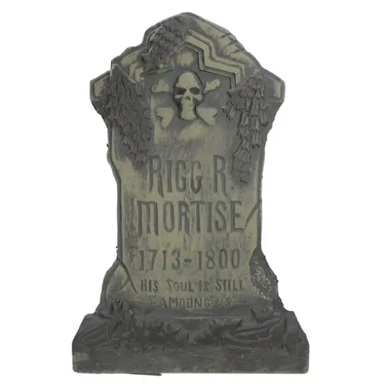 28.5" Rigg R Mortise Halloween Tombstone Yard Decoration {1}