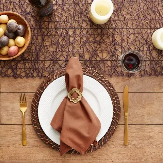 DII&reg; Oversized Napkin, 6ct. Leather Brown {7}