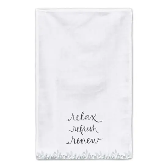 Relax Refresh Renew Tea Towel Set Blue and White {5}