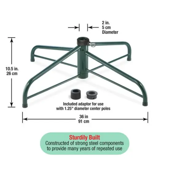 National Tree Company&reg; 36" Folding Tree Stand, 2" Pole {5}