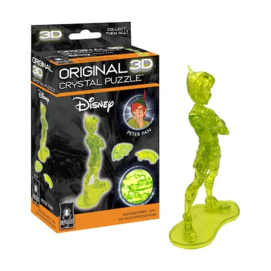 3D Crystal Puzzle - Disney Peter Pan (Green): 34 Pcs {3}
