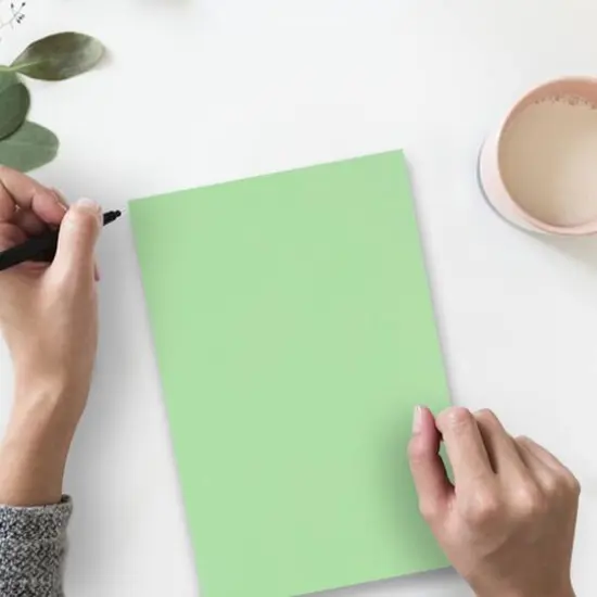 JAM Paper Matte 8.5'' x 11'' 28lb. Paper, 50 Sheets Mint Green {5}