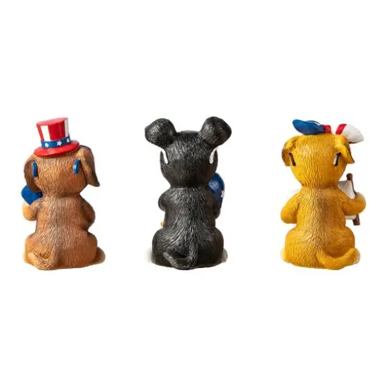 Glitzhome&reg; Patriotic Americana Dog Table D&eacute;cor Set {8}