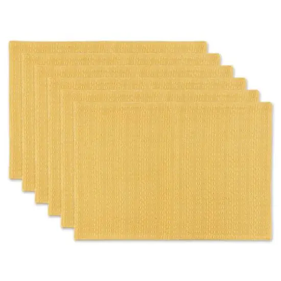 DII&reg; Apricot Tonal Variegated Placemats, 6ct. {1}