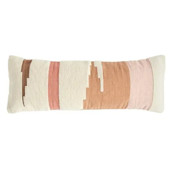 Hello Honey&reg; Multicolor Kilim Handwoven Cotton Lumbar Pillow {1}
