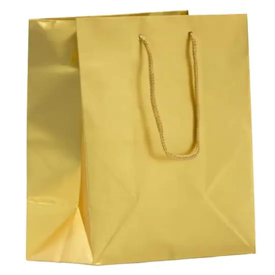 JAM Paper Medium Gold Foil Gift Bags, 100ct. {1}