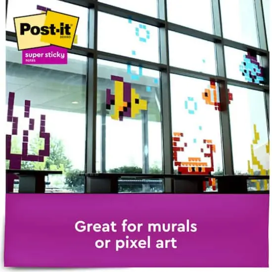 Post-it&reg; 3" x 3" Super Sticky Notes, 5 Pack Fresh Mint {4}