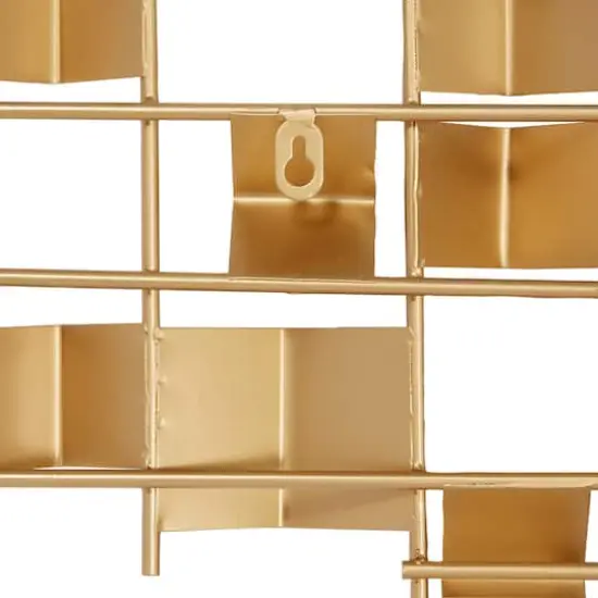 CosmoLiving by Cosmopolitan 32" Gold Iron Contemporary Wall D&eacute;cor {6}