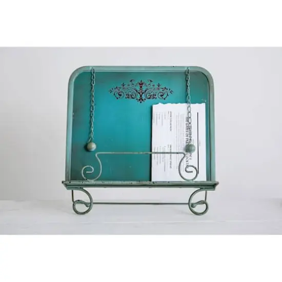 Hello Honey&reg; Blue Metal Cookbook Holder {1}