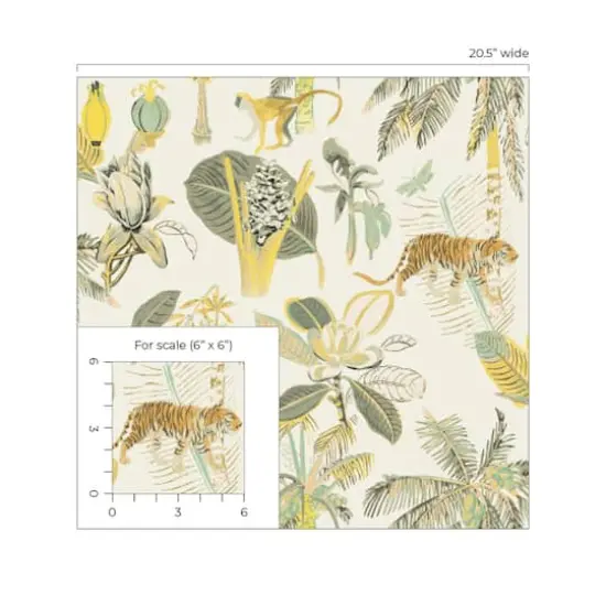 Tommy Bahama Heavenly Kingdom Peel & Stick Wallpaper Linen {6}